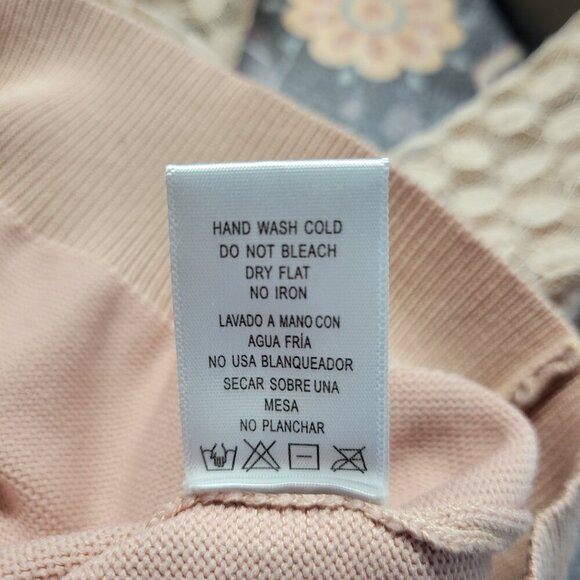 Love Tree Large Baby Pink Semi Sheer Longsleeve Turtleneck Sweater - Picture 10 of 10